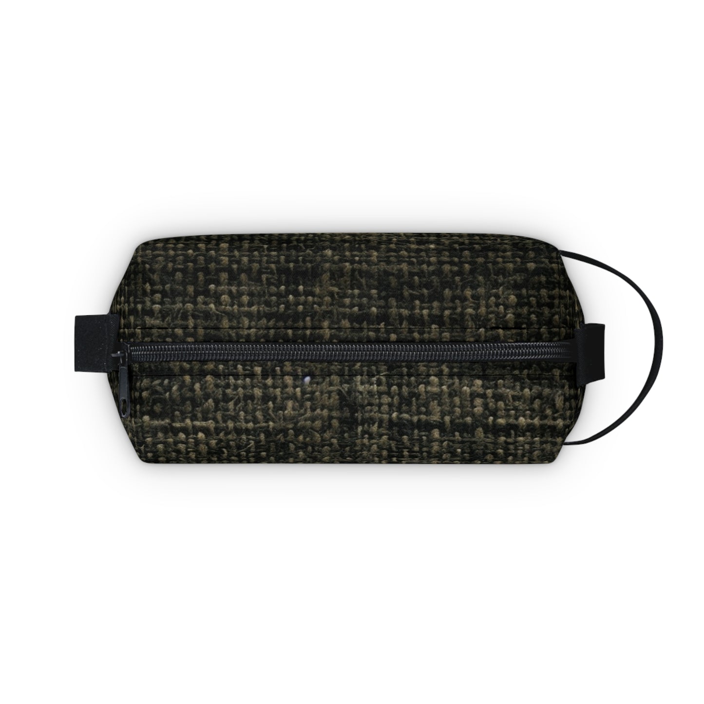 Sophisticated Seamless Texture - Black Denim-Inspired Fabric - Toiletry Bag