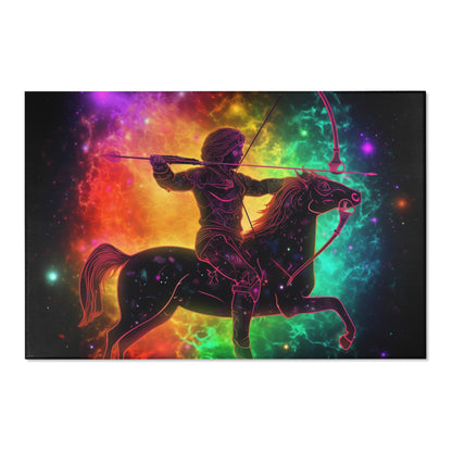 Colorful Sagittarius Zodiac Sign - Star Universe Theme - Area Rugs