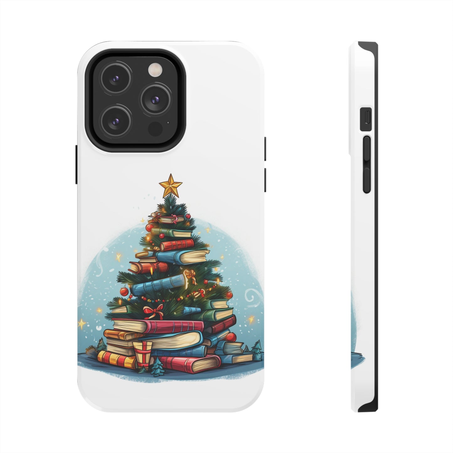 Book Lover Christmas Tree, Gift For Readers - Tough Phone Cases