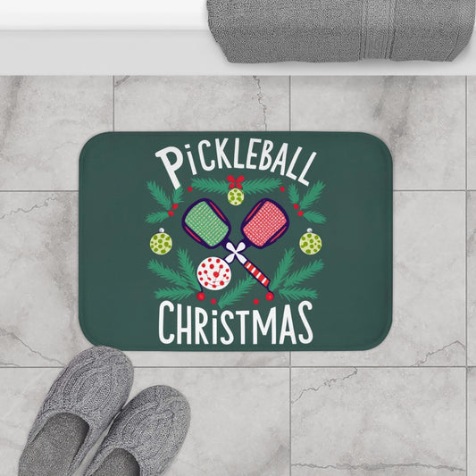 Navidad Pickleball - Alfombra de baño