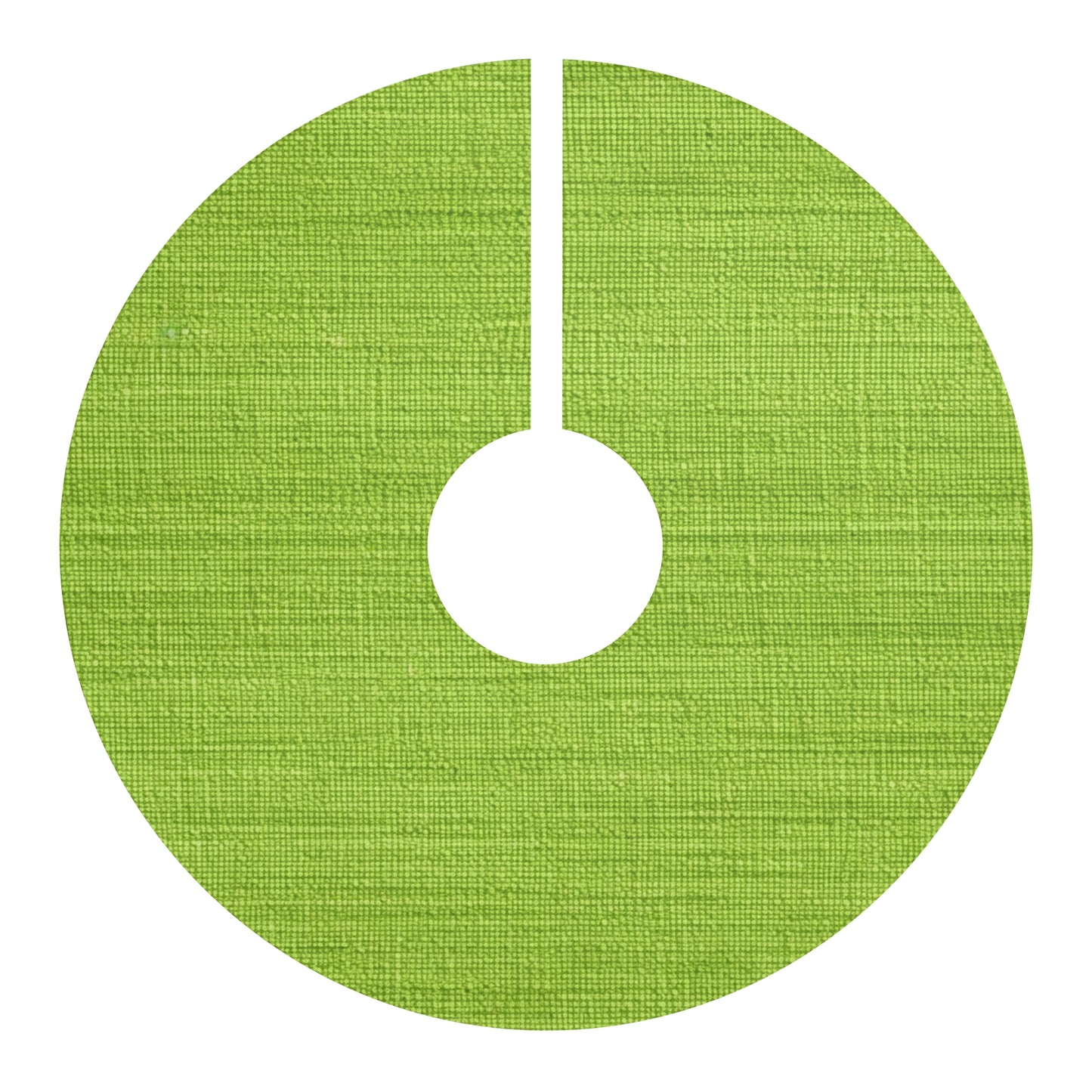 Lush Grass Neon Green: Denim-Inspired, Springtime Fabric Style - Christmas Tree Skirts