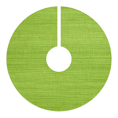 Lush Grass Neon Green: Denim-Inspired, Springtime Fabric Style - Christmas Tree Skirts