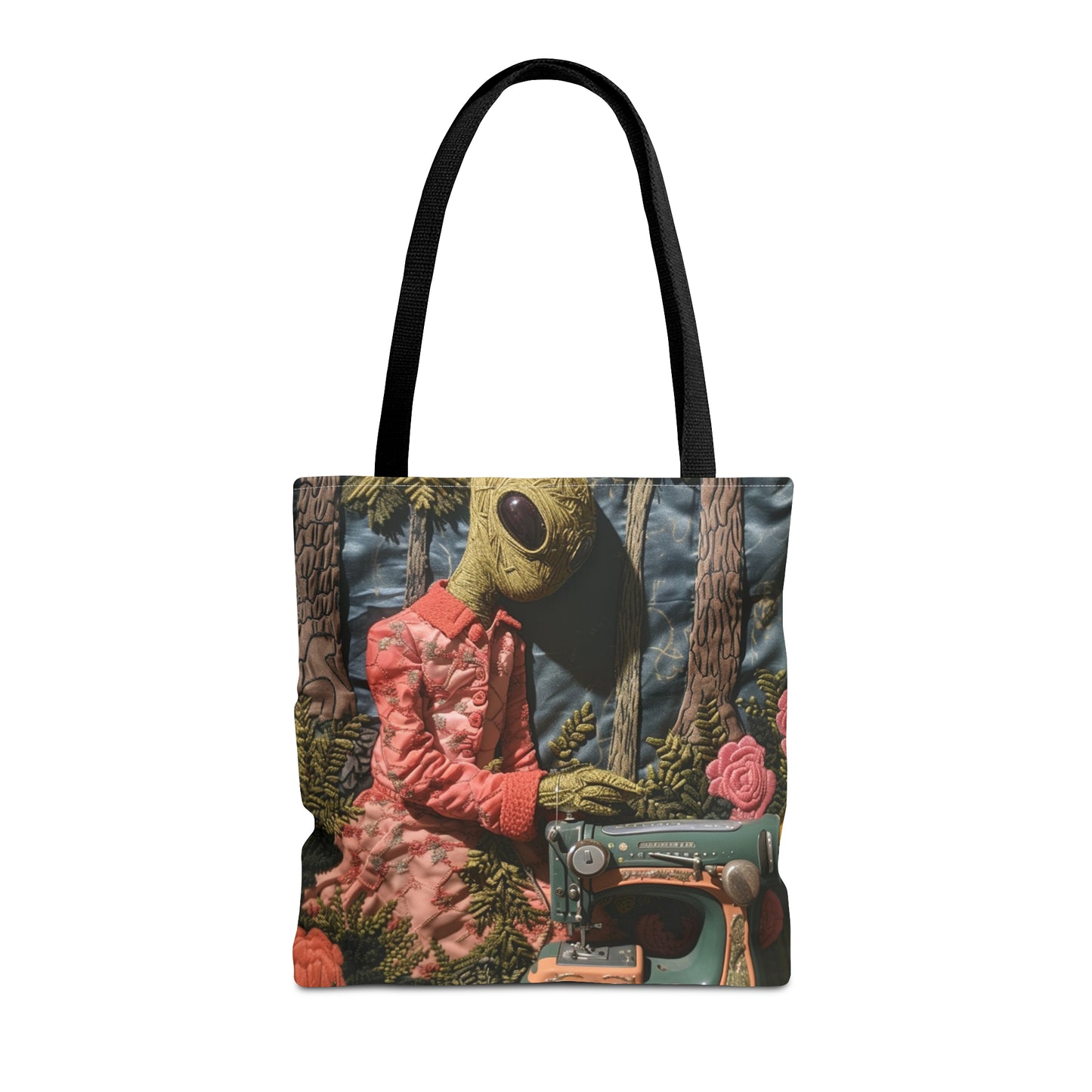 Alien Sewing Bordar, Máquina de Coser, Bolso Tote (AOP)