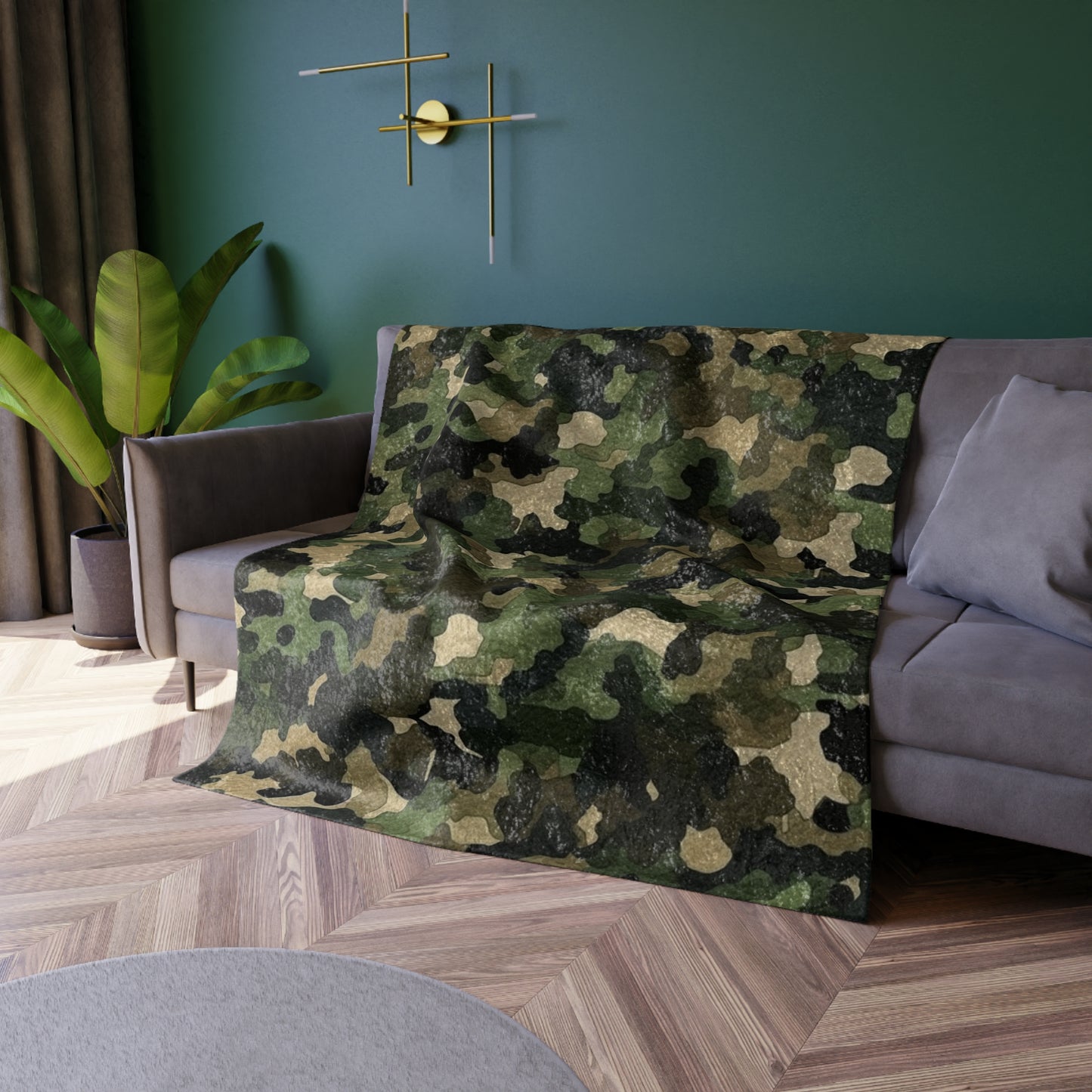 Classic Camo | Camouflage Wrap | Traditional Camo - Crushed Velvet Blanket