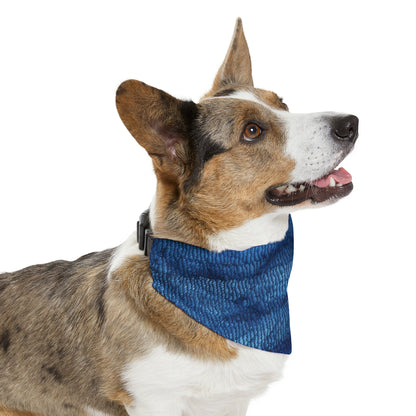 Blue Spectrum: Denim-Inspired Fabric Light to Dark - Dog & Pet Bandana Collar