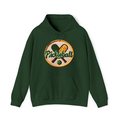 Pickleball Chenille Patch - Unisex Heavy Blend™ Hooded Sweatshirt