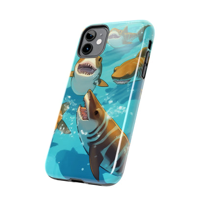 Tiger Shark: Ocean Marine Wildlife - Underwater - Tough Phone Cases