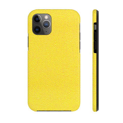 Sunshine Yellow Lemon: Denim-Inspired, Cheerful Fabric - Tough Phone Cases