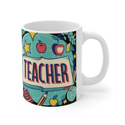 Teacher Schoolhouse Nostalgia Retro Educator Classroom - Ceramic Mug 11oz