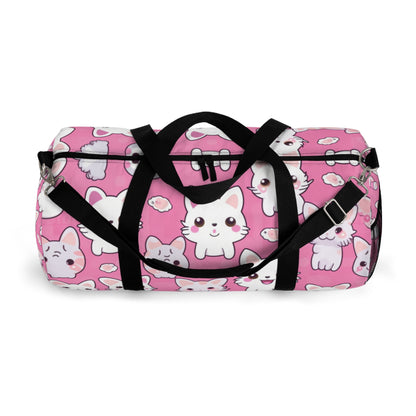 Cartoon Anime Kitten, Cat, Kitty - Cute and Colorful - Duffel Bag