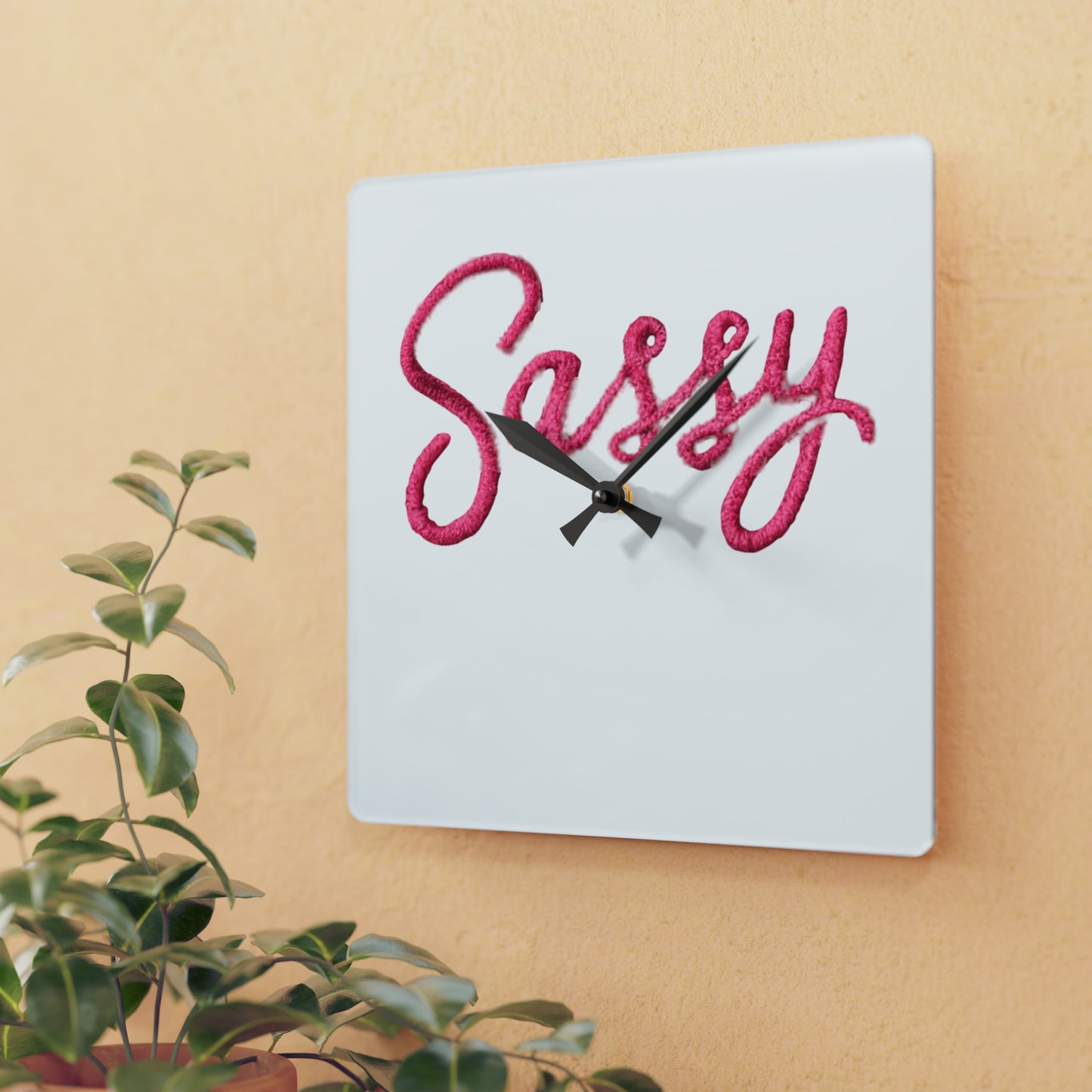 Sassy Acrylic Wall Clock