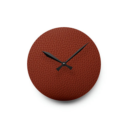 Leather Design - Acrylic Wall Clock