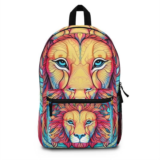 Astrological Leo - Cosmic Zodiac Constellation, Lion Symbol Art - Backpack