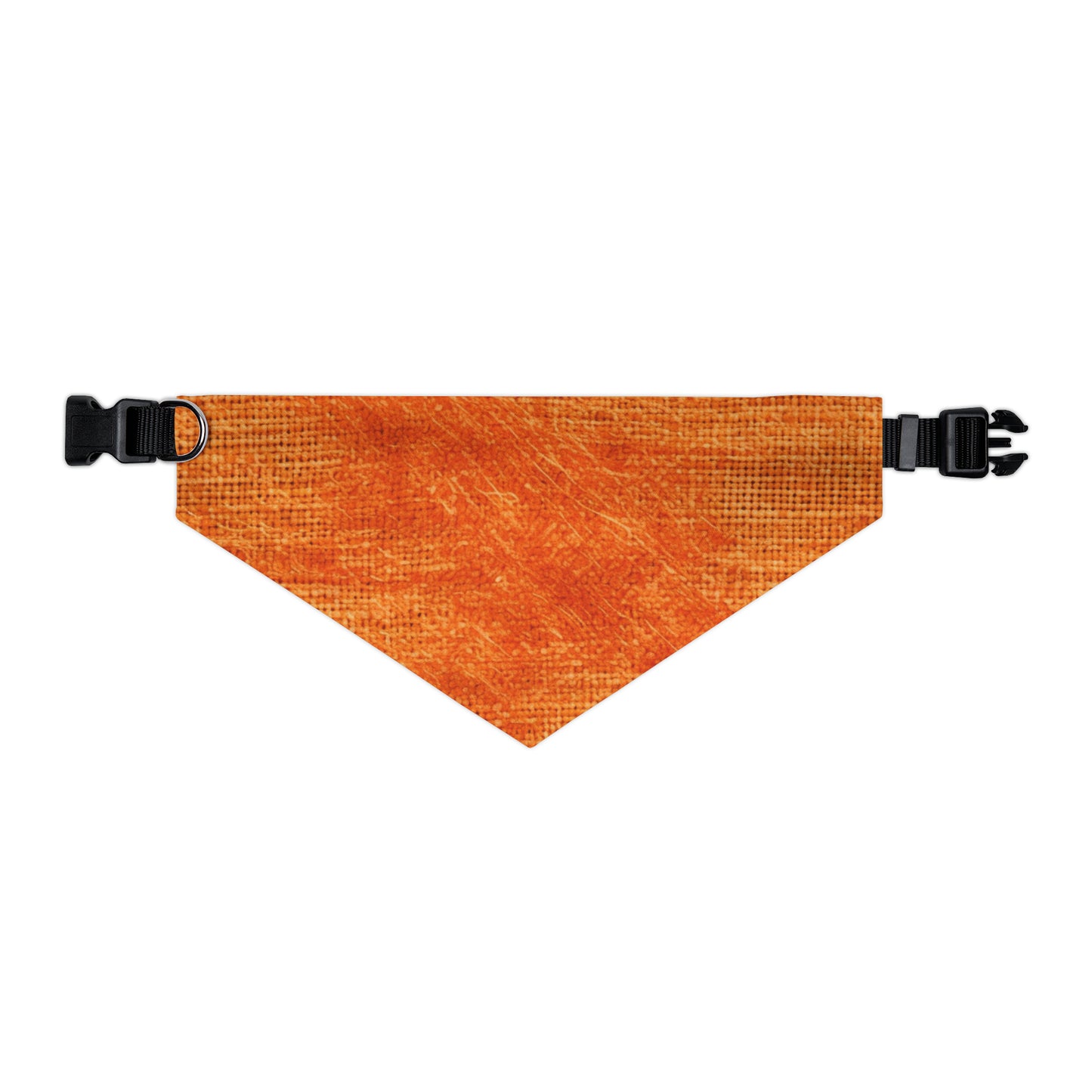 Burnt Orange/Rust: Denim-Inspired Autumn Fall Color Fabric - Pet Bandana Collar