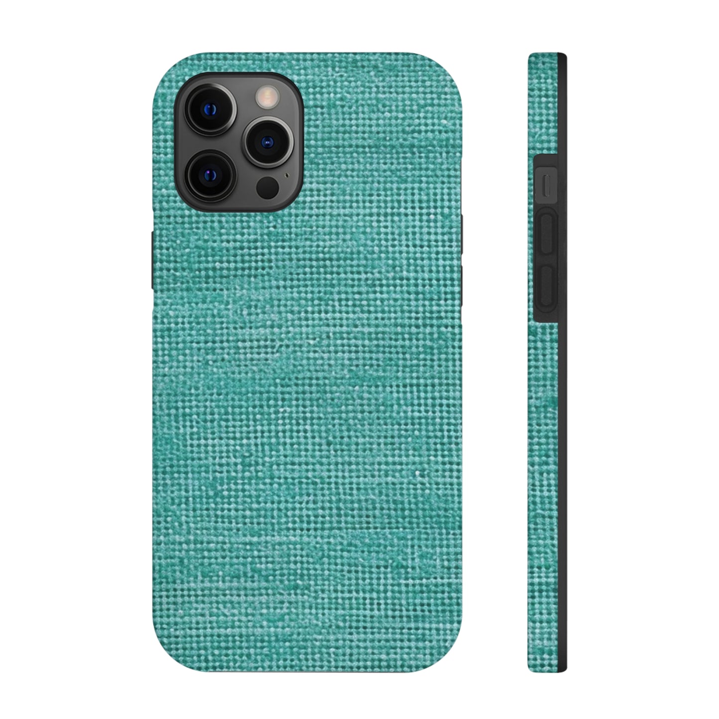 Quality Mint Turquoise Denim Fabric Deisgn, Stylish Material - Tough Phone Cases