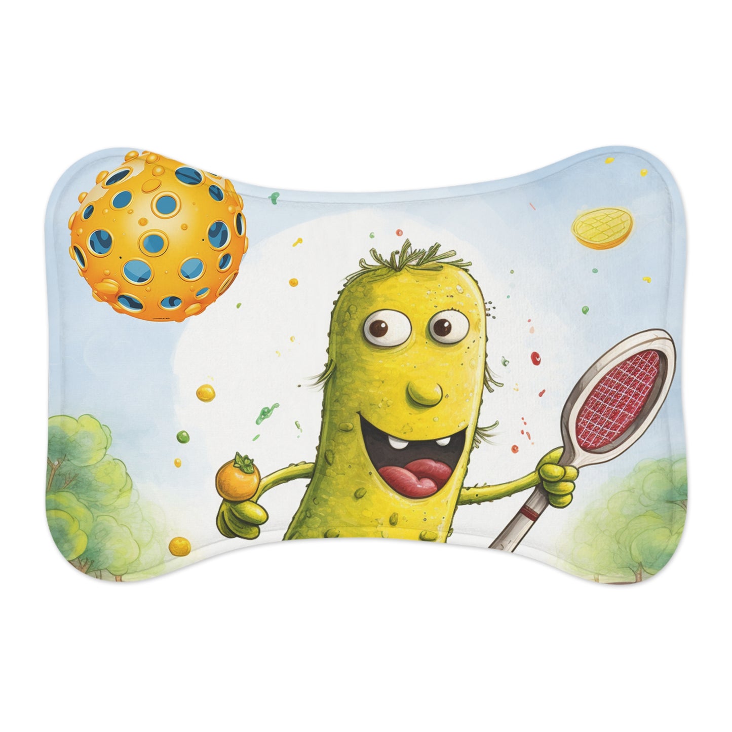 Pickleball Play: Pickle Sport Action Game, Fast Dink Ball - Pet Feeding Mats