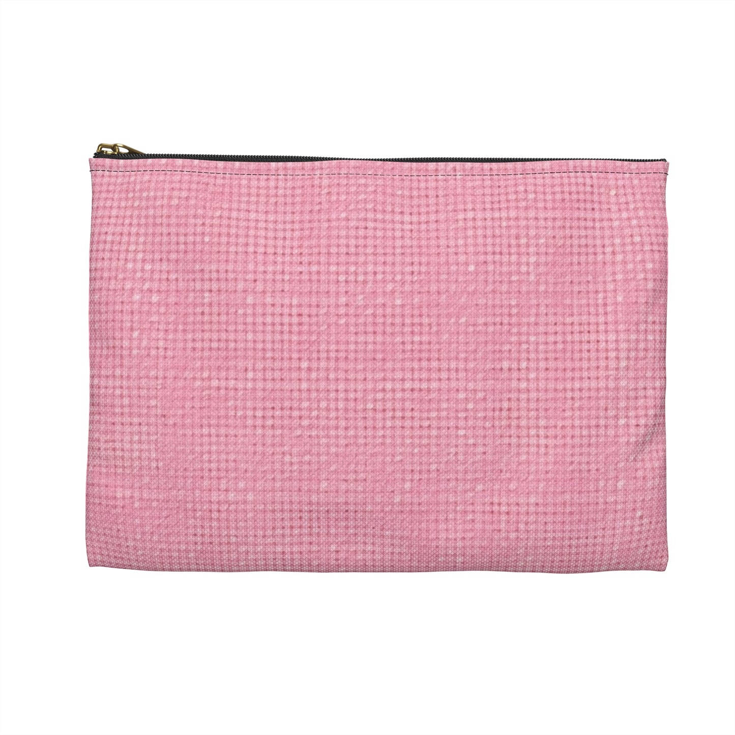 Pastel Rose Pink: Denim-Inspired, Refreshing Fabric Design - Accessory Pouch