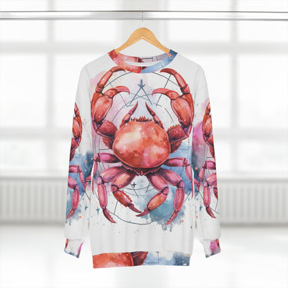 Signo de estrella de Cáncer - Astrología del zodíaco elegante - Sudadera unisex (AOP) 