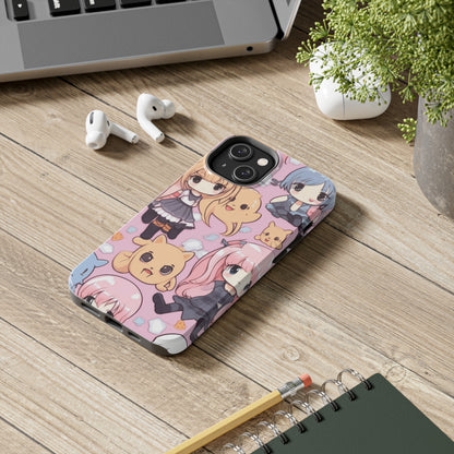 Kawaii Anime Girls: Cute and Adorable Manga Inspired Design - Tough Phone Cases