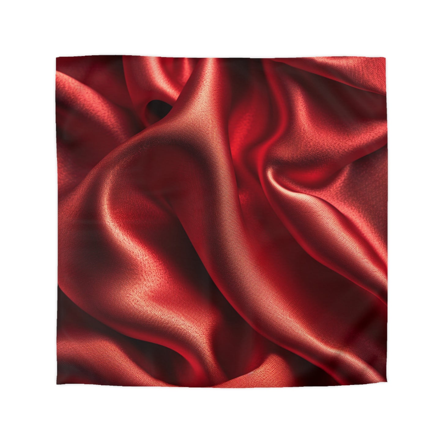 Red Silk, Microfiber Duvet Cover