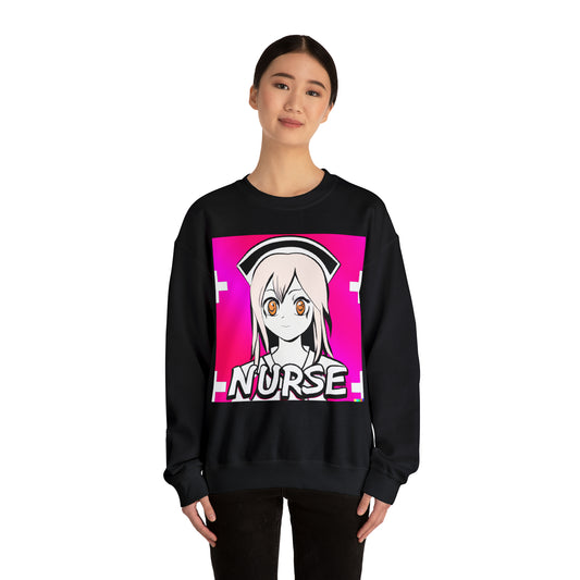 Nurse Anime Japanese Style Kawaii - Unisex Heavy Blend™ Crewneck Sweatshirt