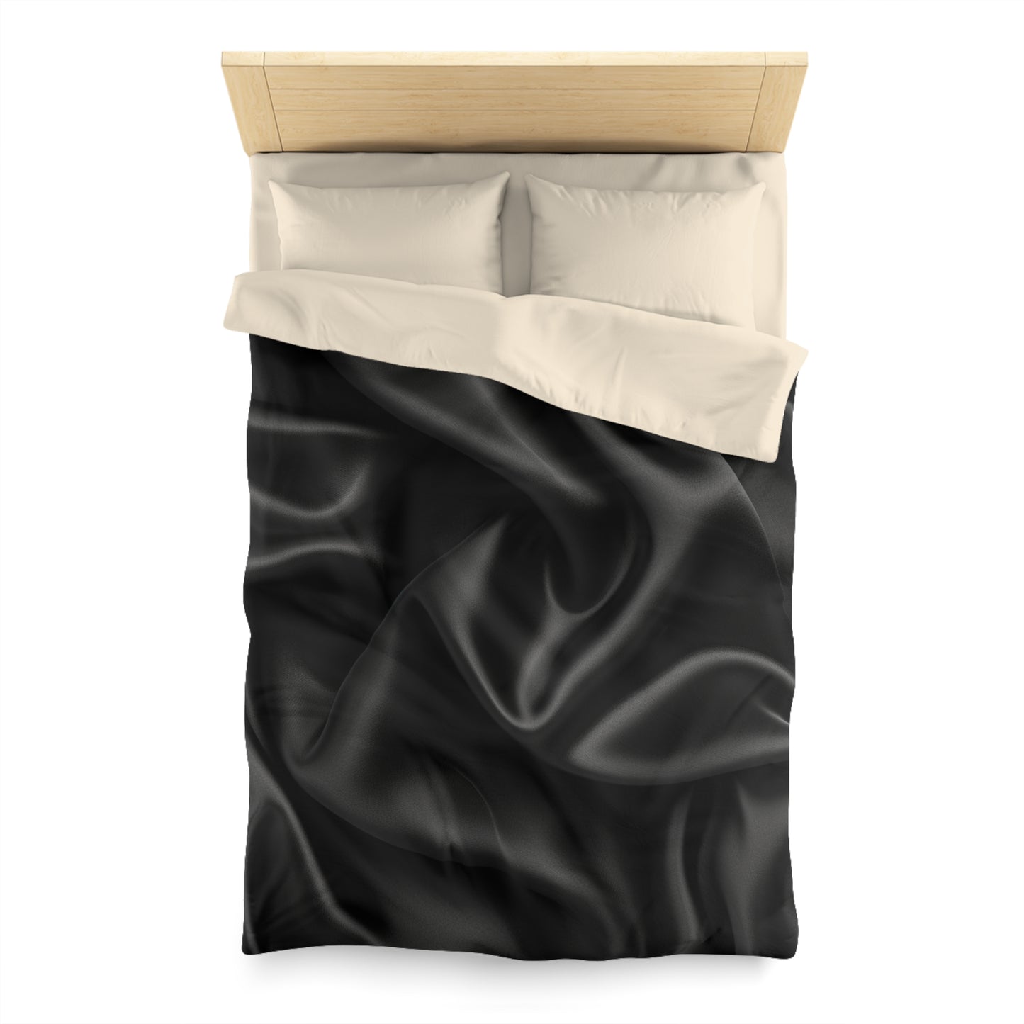 Black Silk, Microfiber Duvet Cover