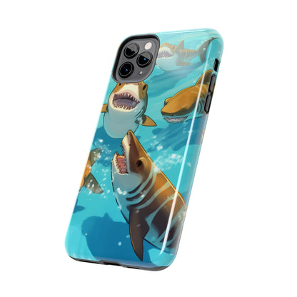 Tiger Shark: Ocean Marine Wildlife - Underwater - Tough Phone Cases