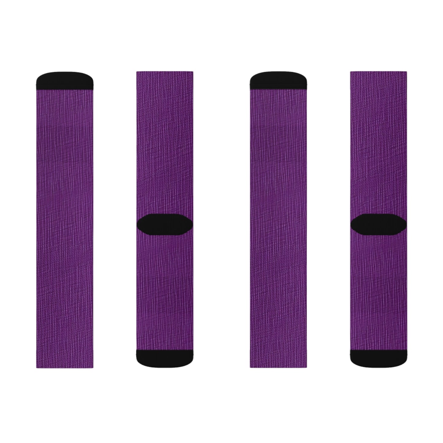 Violet/Plum/Purple: Denim-Inspired Luxurious Fabric - Sublimation Socks