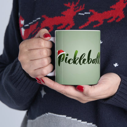 Temporada navideña de Pickleball - Taza de cerámica 11oz 