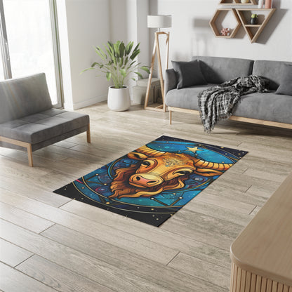 Taurus Constellation Zodiac Sign Astrology Cosmic Art - Dobby Rug