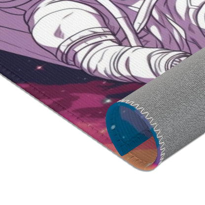 Astro Pioneer - Star-filled Galaxy Illustration - Area Rugs