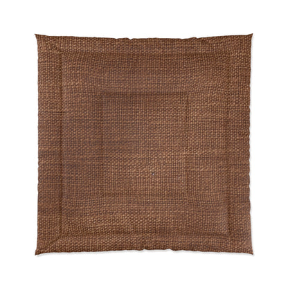 Luxe Dark Brown: Denim-Inspired, Distinctively Textured Fabric - Comforter