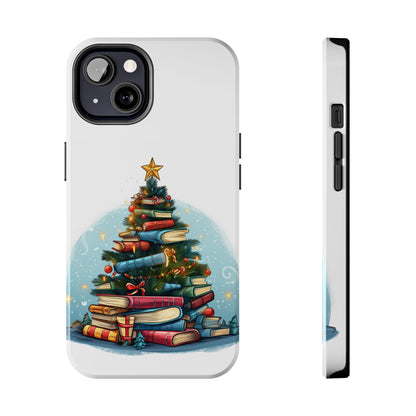 Book Lover Christmas Tree, Gift For Readers - Tough Phone Cases