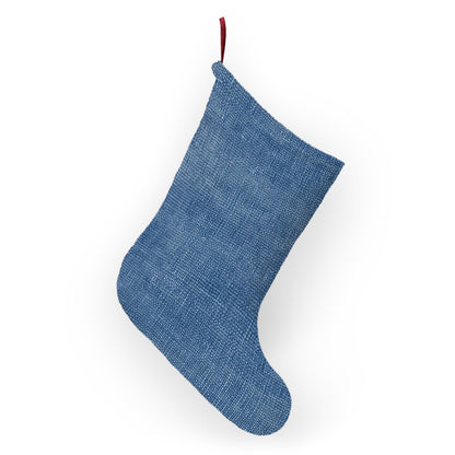 Outdoor Bass Boat Style - Denim Design Artwork - Christmas Stockings