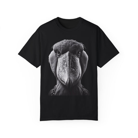 Shoebill Bird, Bird Watch Gift. Unisex Garment-Dyed T-shirt
