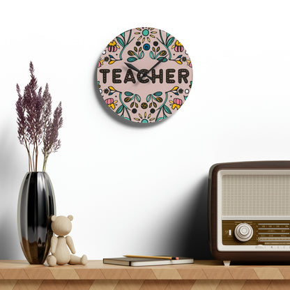 Teacher Class - Acrylic Wall Clock