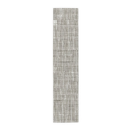 Silver Grey: Denim-Inspired, Contemporary Fabric Design - Table Runner (Cotton, Poly)