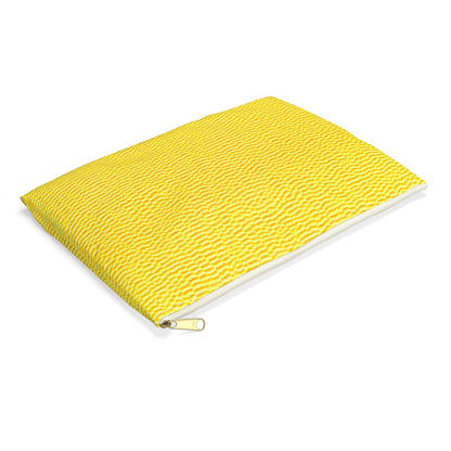 Sunshine Yellow Lemon: tela alegre, inspirada en la mezclilla - Bolsa para accesorios 