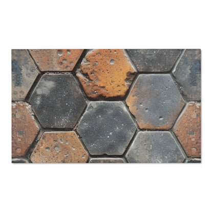 Hexagonal Floor Tiles, Faux Graphic Gift, Area Rugs