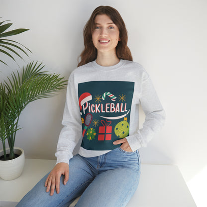 Regalo de Pickleball para Navidad - Sudadera unisex Heavy Blend™ con cuello redondo 