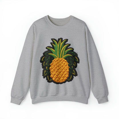 Pineapple Chenille Patch Design - Unisex Heavy Blend™ Crewneck Sweatshirt