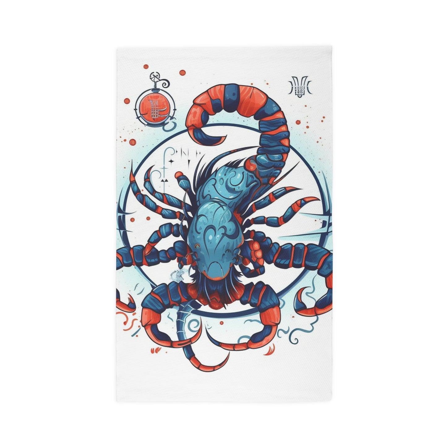 Cute Scorpio Zodiac Sign - Big Claws, Long Tail Cosmic Astrology Symbol - Dobby Rug