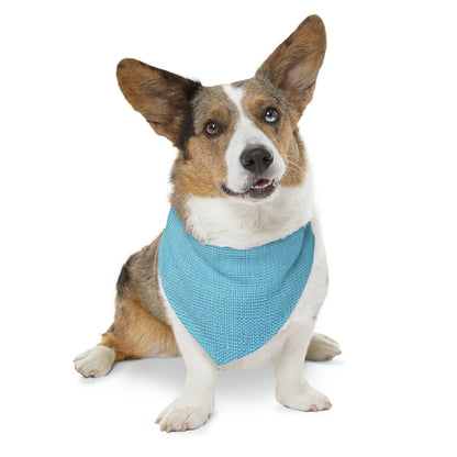 Bright Aqua Teal: Denim-Inspired Refreshing Blue Summer Fabric - Dog & Pet Bandana Collar