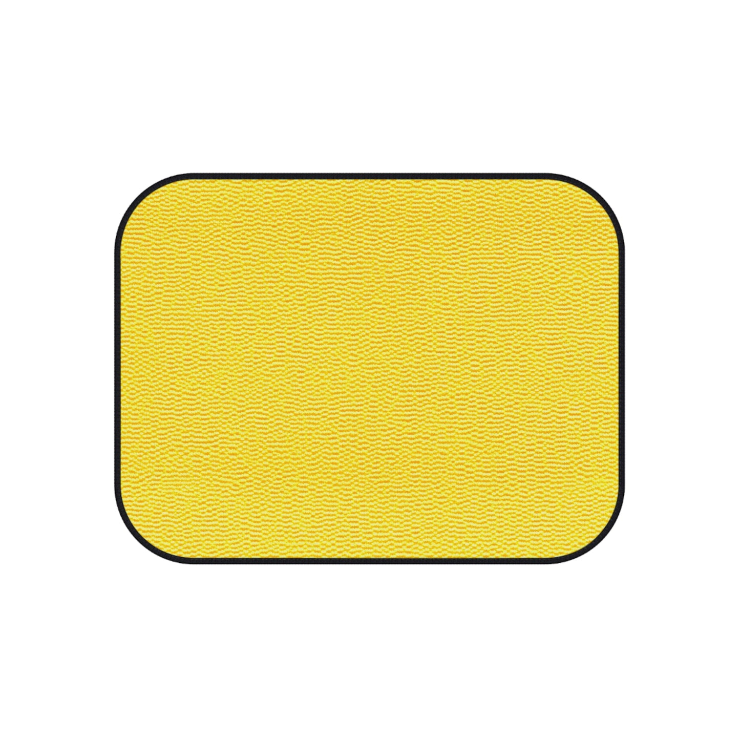 Sunshine Yellow Lemon: Denim-Inspired, Cheerful Fabric - Car Mats (Set of 4)