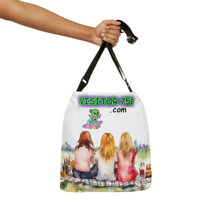 Visitor751 Advertisement Alien UFO Galactic Space - Adjustable Tote Bag (AOP)