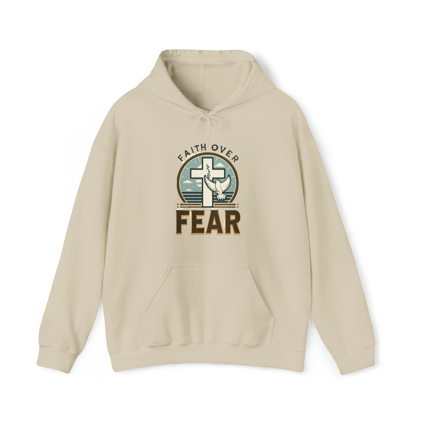 Faith Over Fear Christian Sweatshirt, Religious Hoodie, Jesus Apparel, Modern Faith Hoodie, Scripture Pullover, Trendy Christian Wear, Aesthetic Faith Garment, Spiritual Aesthetic Hoodie