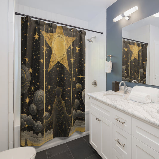 The Star Tarot Card - Symbol of Faith and Optimism - Shower Curtains