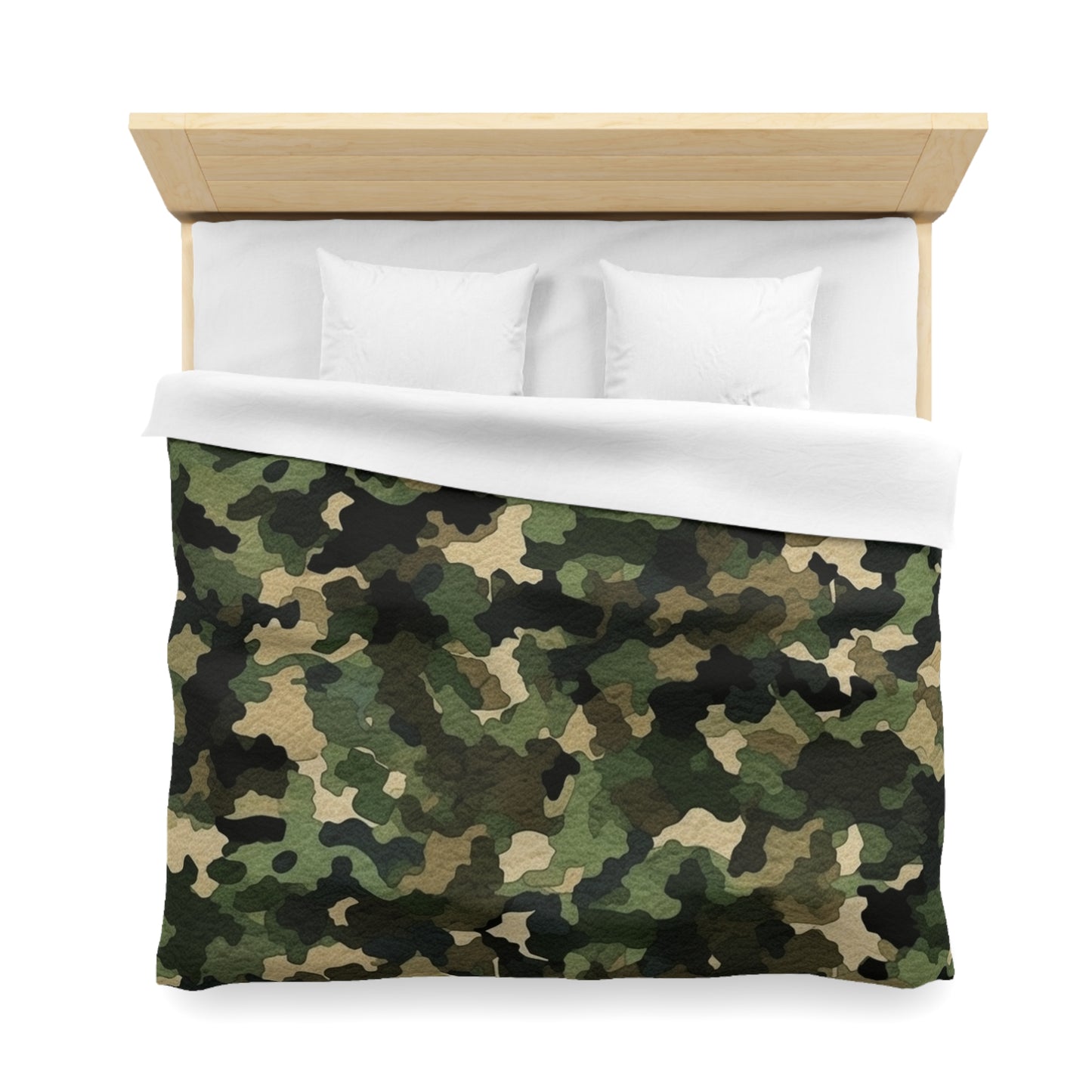 Classic Camo | Camouflage Wrap | Traditional Camo - Microfiber Duvet Cover