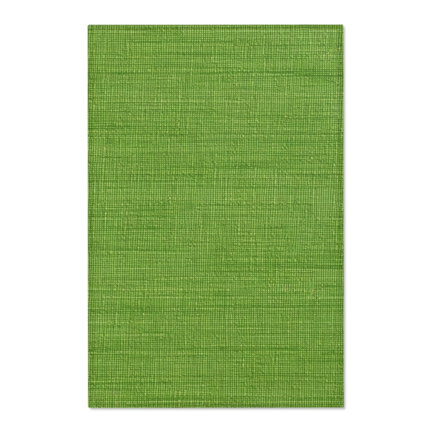 Olive Green Denim-Style: Seamless, Textured Fabric - Area Rugs