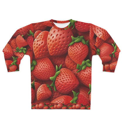 Fresas de jardín- Wild Sweet Gourmet - Granja que cultiva fruta roja madura -Sudadera unisex (AOP) 